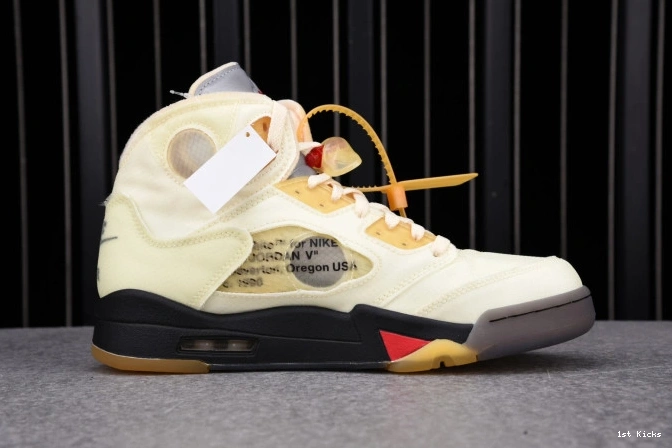 OFF-WHITE 5 Retro DH8565-100 Jordan Sail 0701